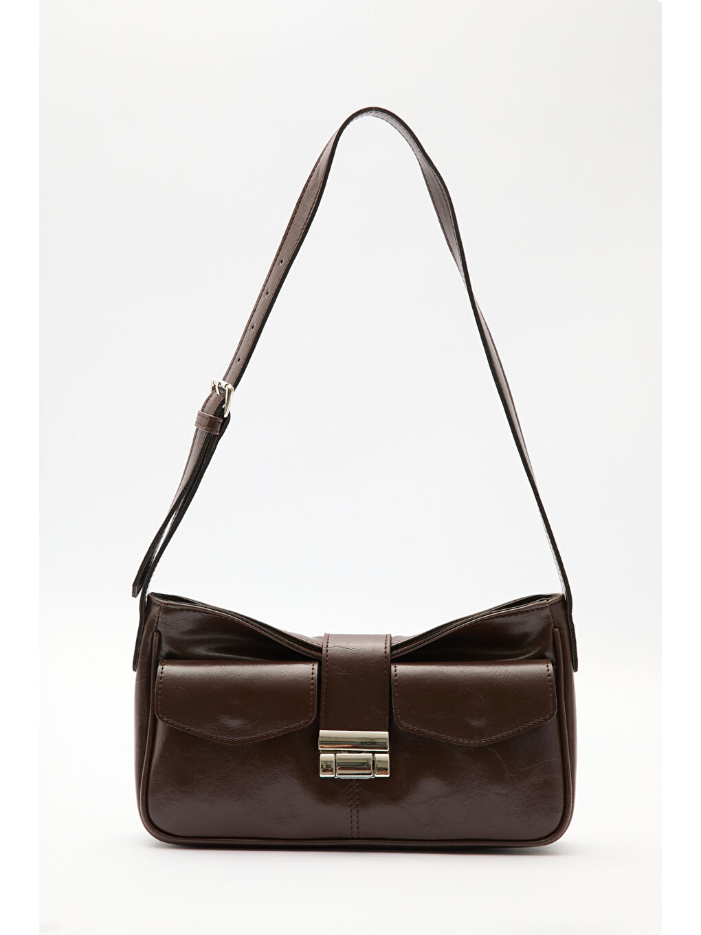 Kahverengi Hondae Tokalı Çanta Acı Kahve