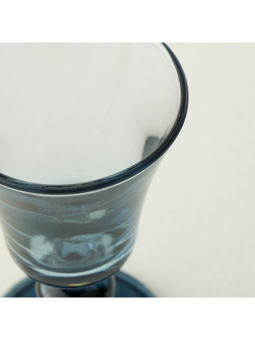 Colored 6'lı Ayaklı Kahve Yanı Su Bardağı Mavi (47 cc)-1