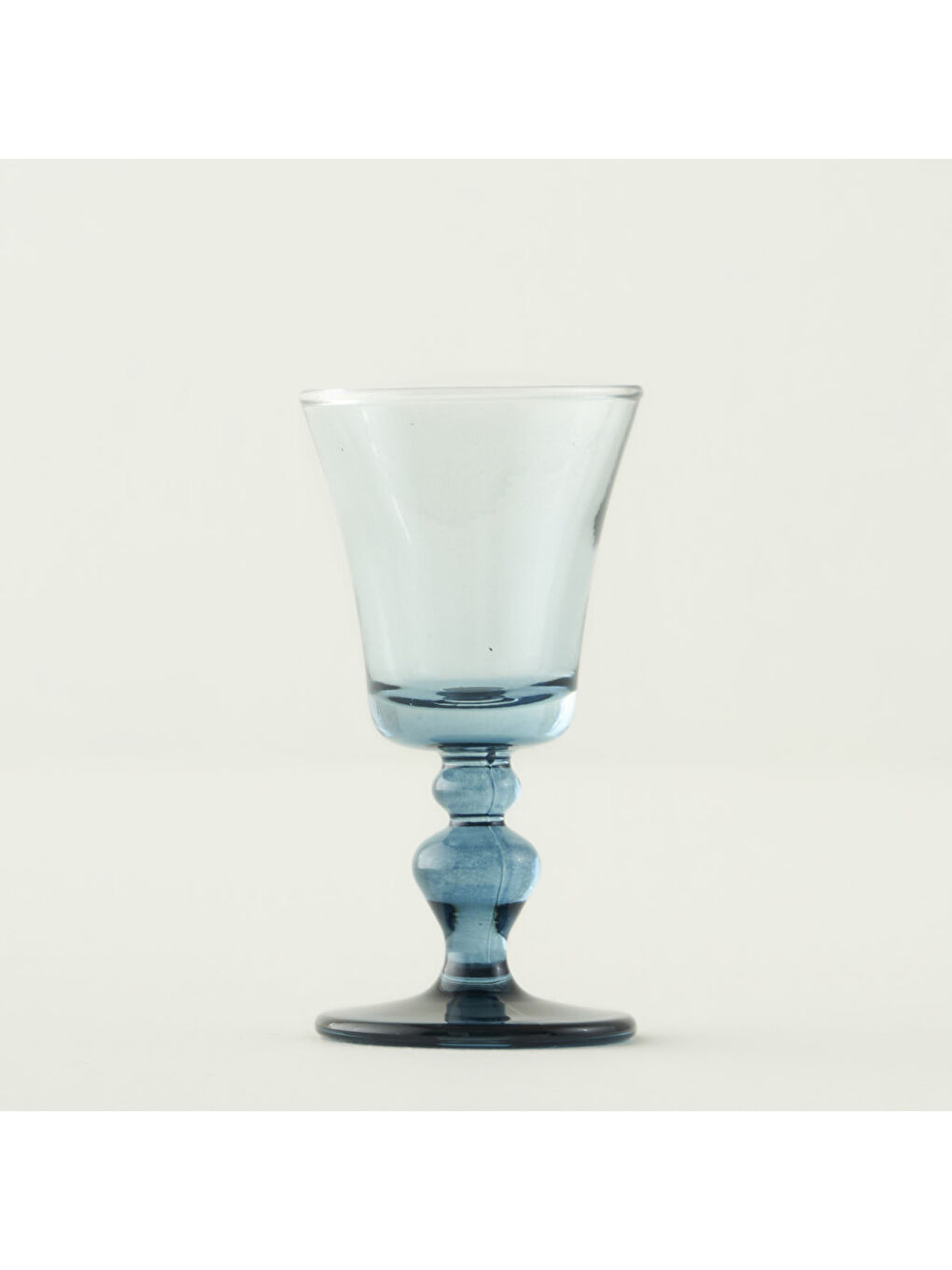 Colored 6'lı Ayaklı Kahve Yanı Su Bardağı Mavi (47 cc)-2