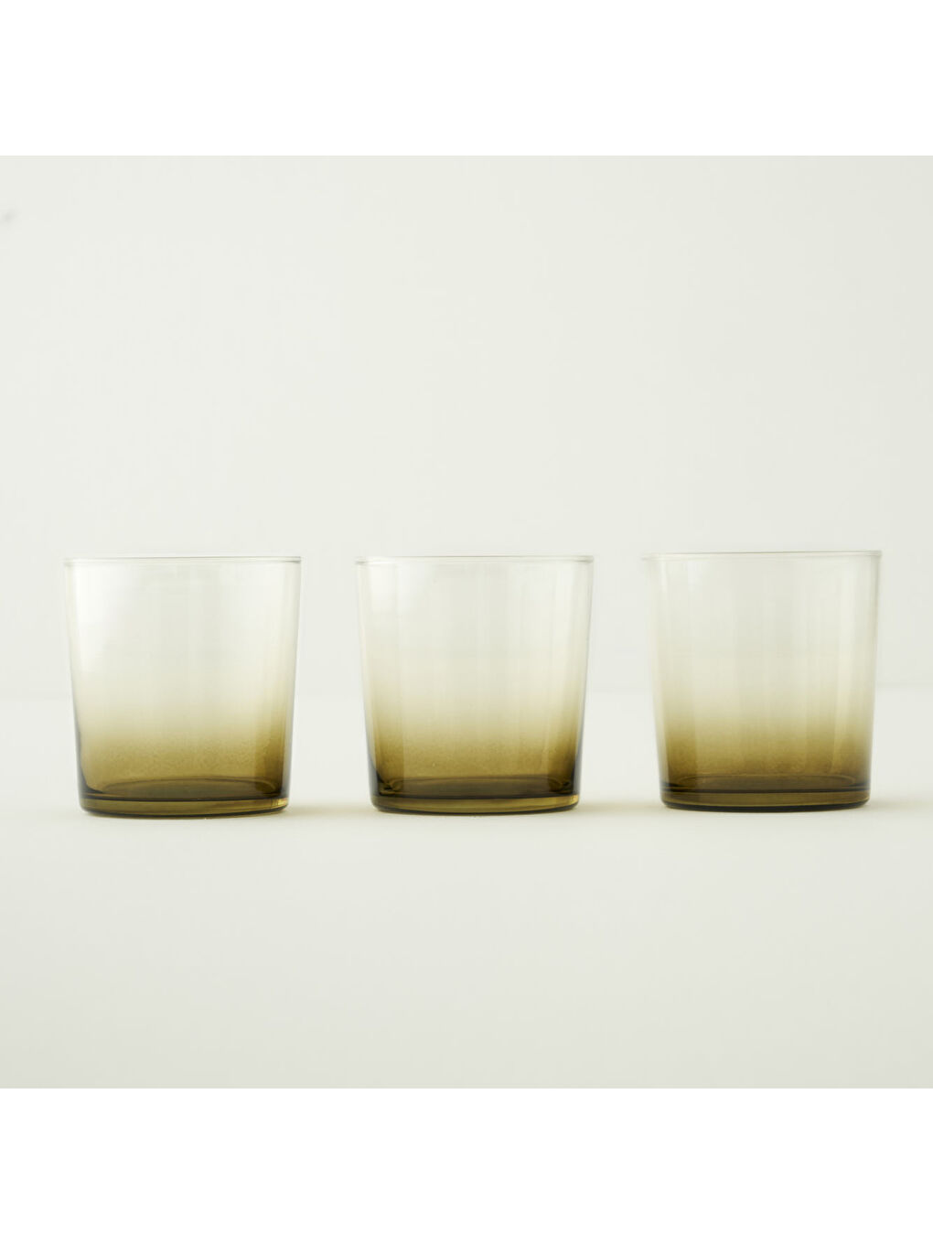 Colored 3'lü Bardak Seti Yeşil (380 cc)