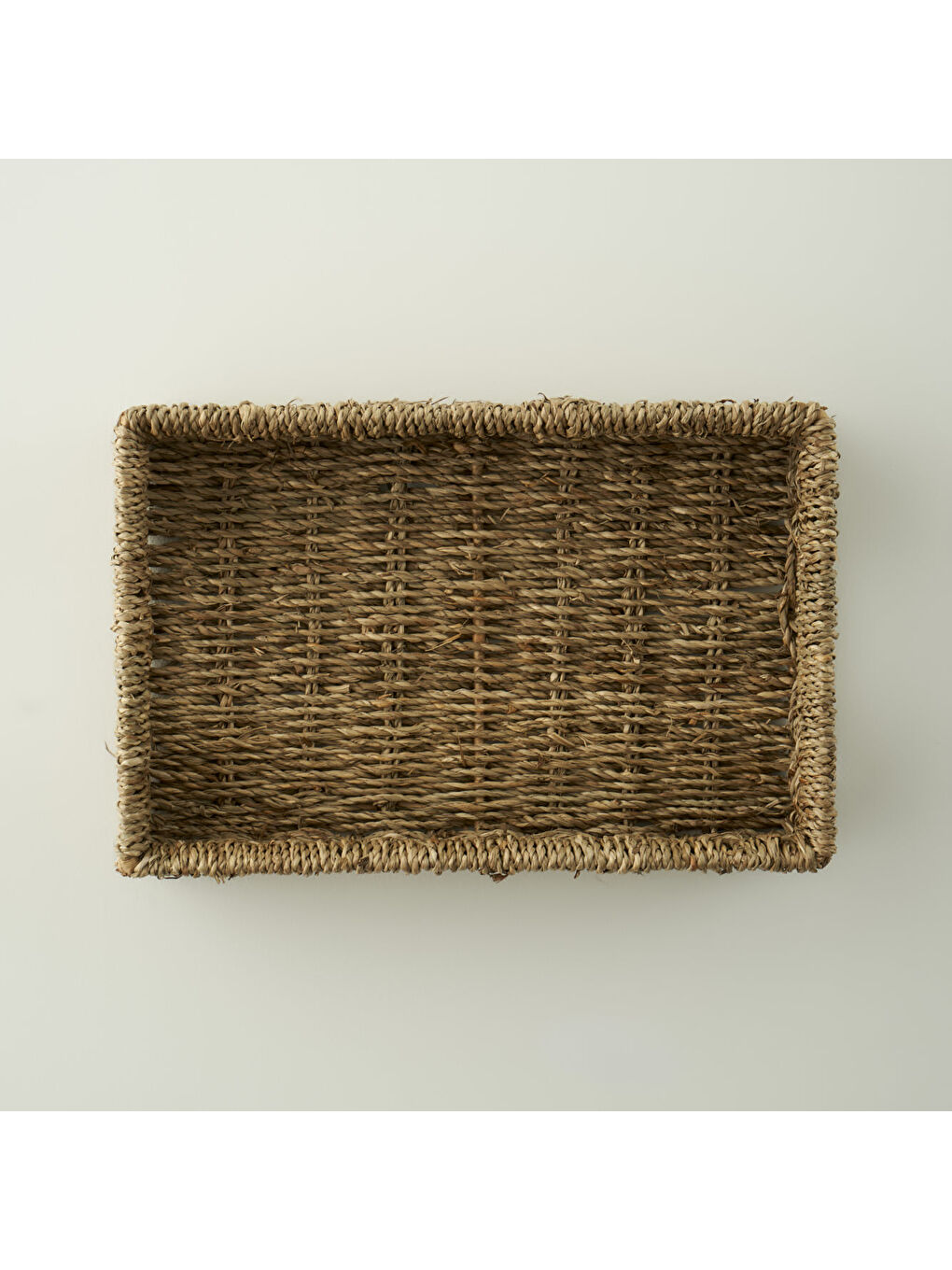 Bej Nira Hasır Sepet Naturel (32x21x7 cm)-4