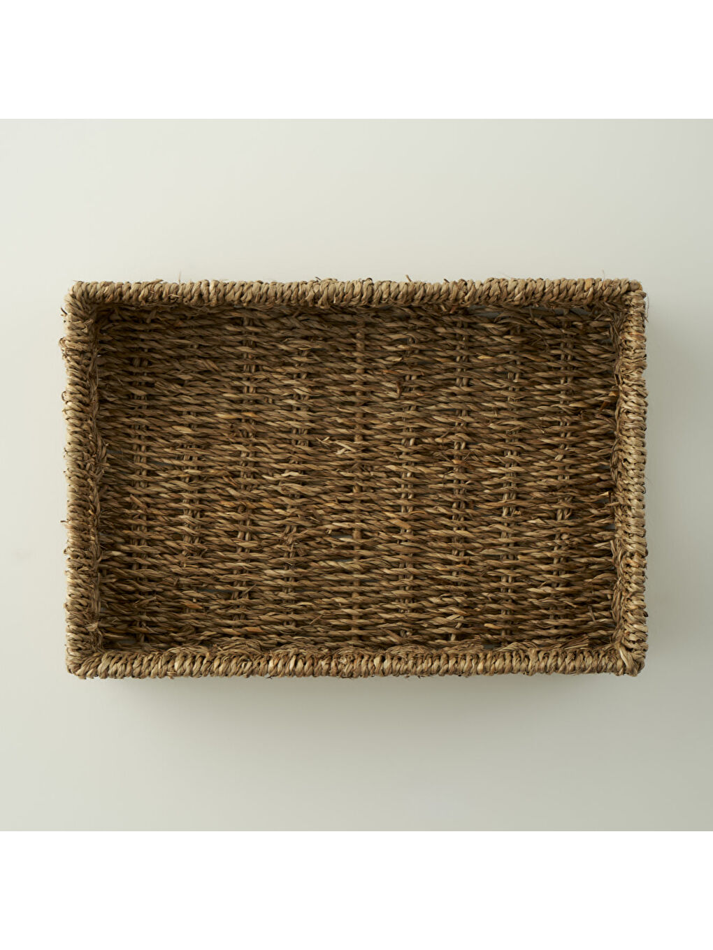 Bej Nira Hasır Sepet Naturel (35x24x9 cm)-4