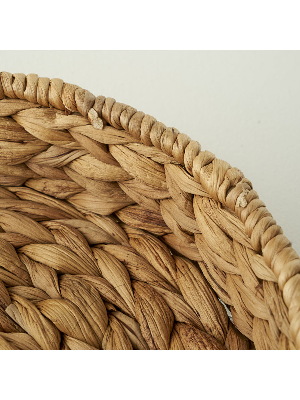 Bej Olden Su Sümbülü Dekoratif Tepsi Naturel (28x6 cm)-1