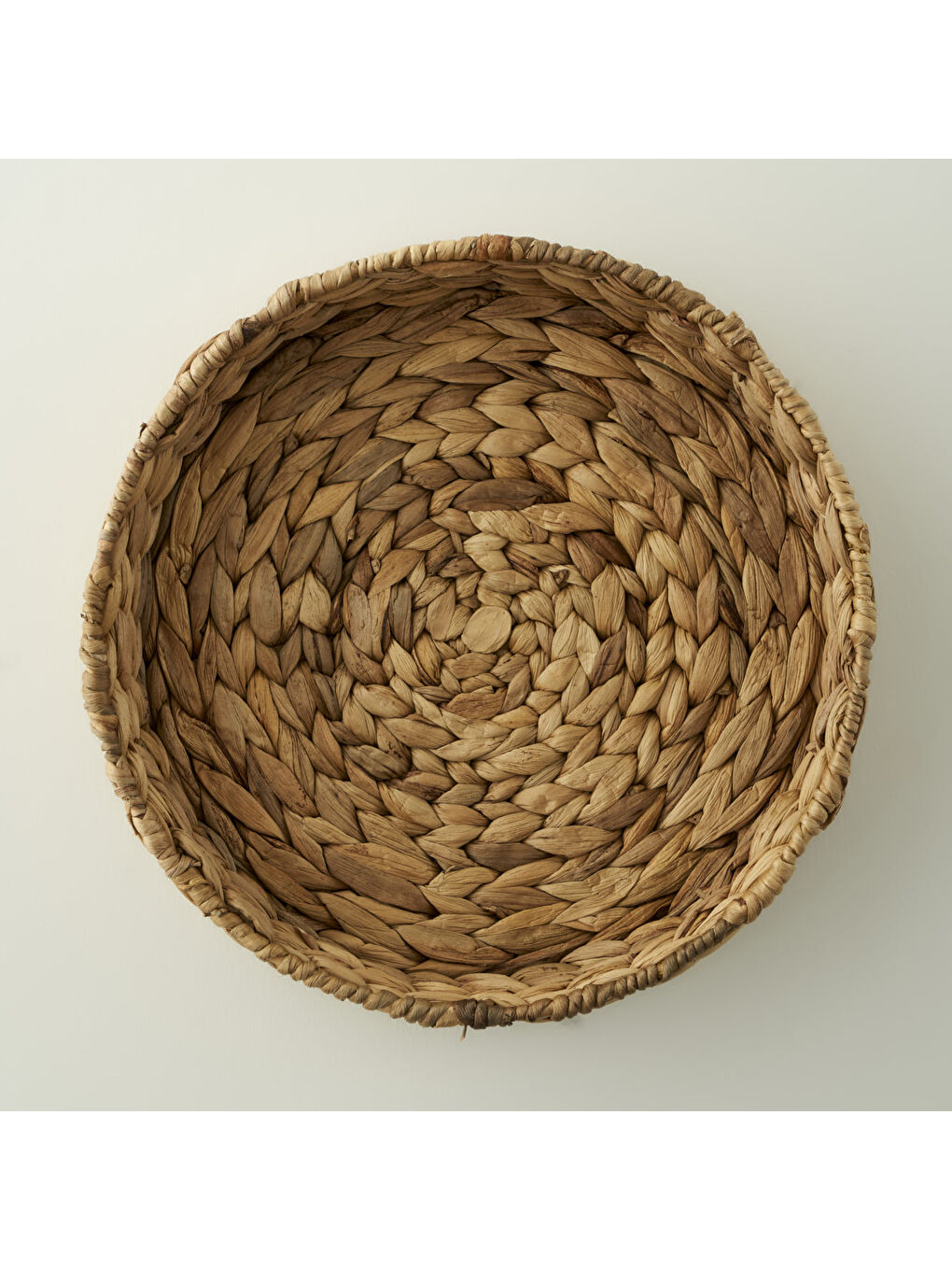 Bej Olden Su Sümbülü Dekoratif Tepsi Naturel (28x6 cm)-4