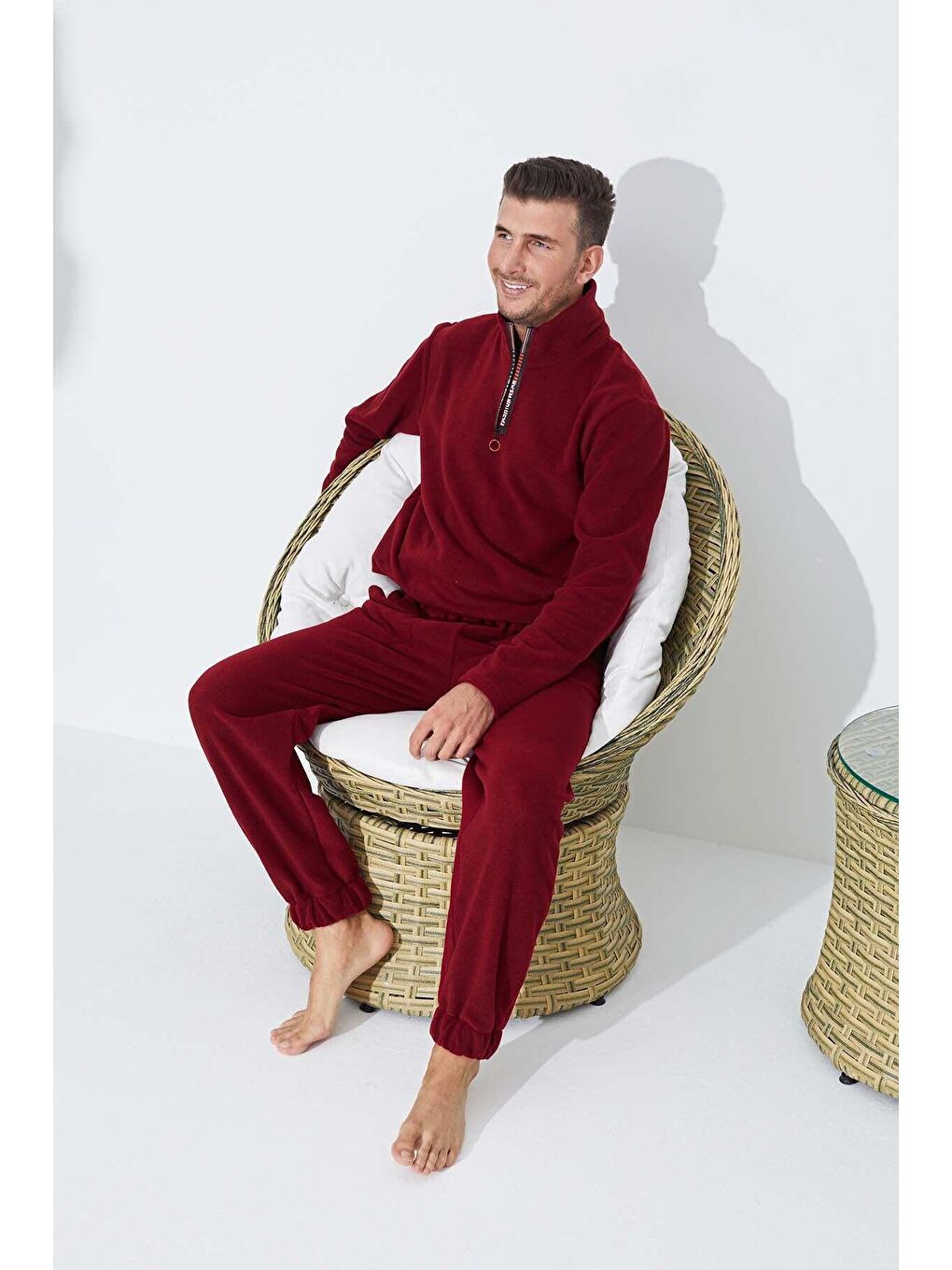 Bordo Polar Pijama Takim 8857 -2