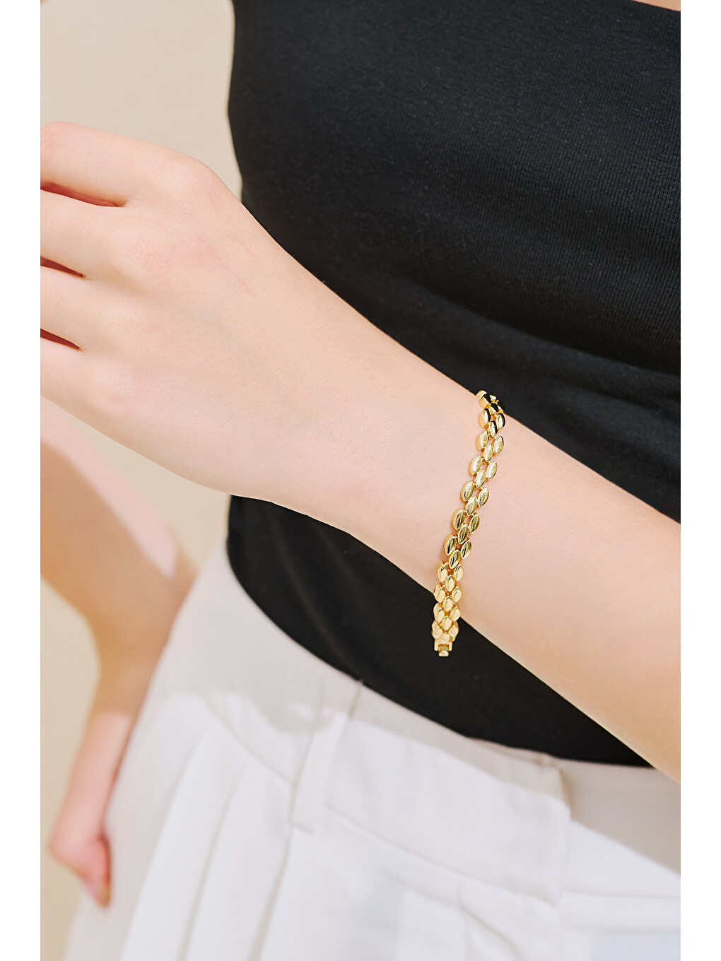 Sarı Damla Bileklik Gold-2