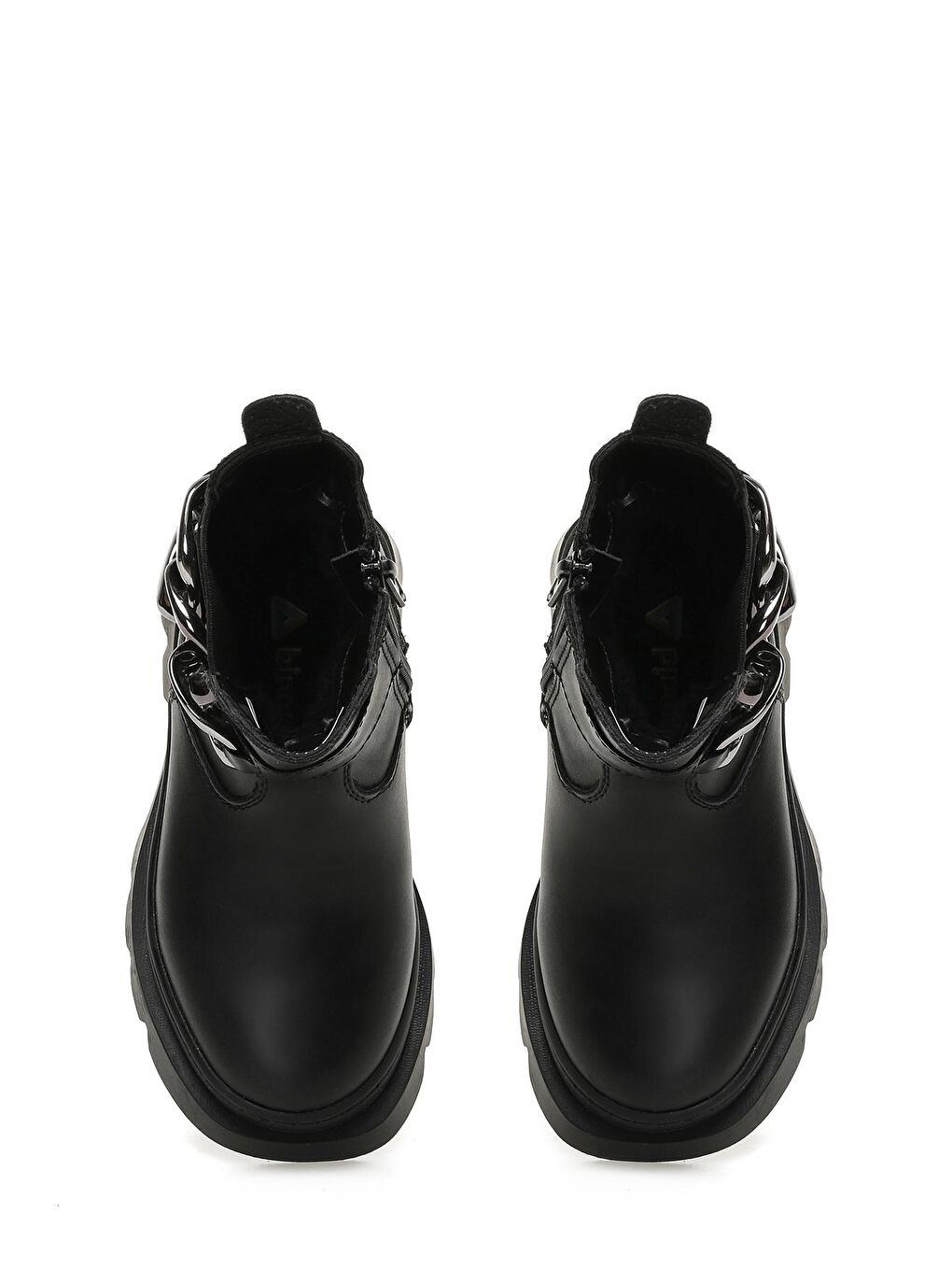 Siyah Kız Çocuk Biker Bot-3