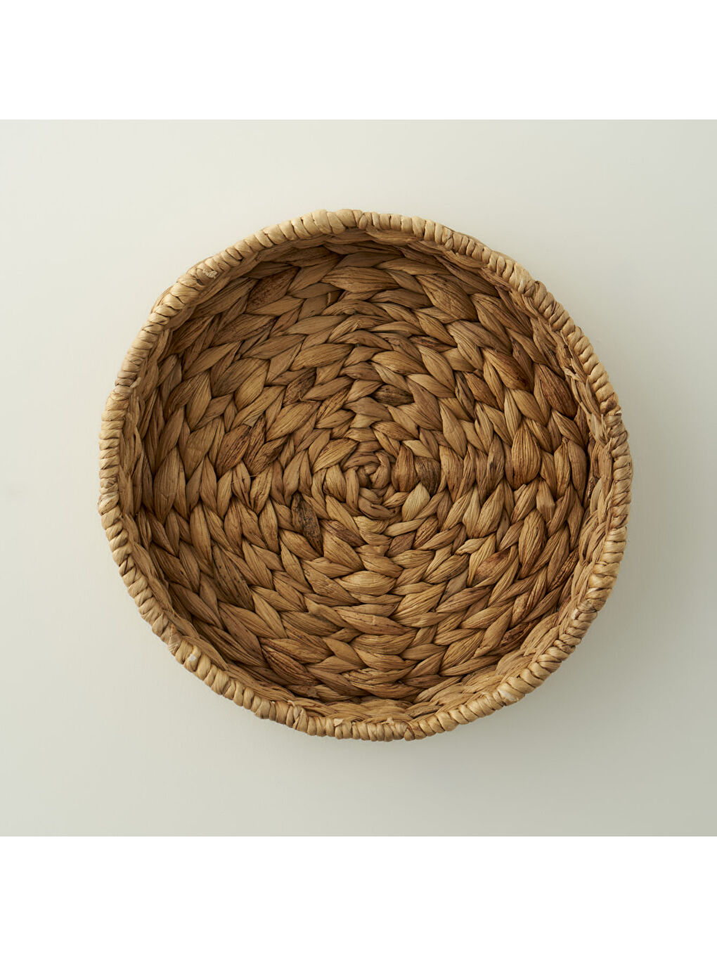 Bej Olden Su Sümbülü Dekoratif Tepsi Naturel (32x7 cm)-3