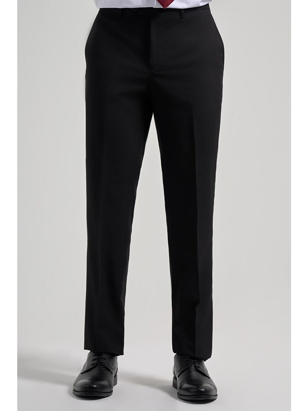 Siyah Esnek Yandan Cepli Comfort Fit Classic Pantolon 1003250159