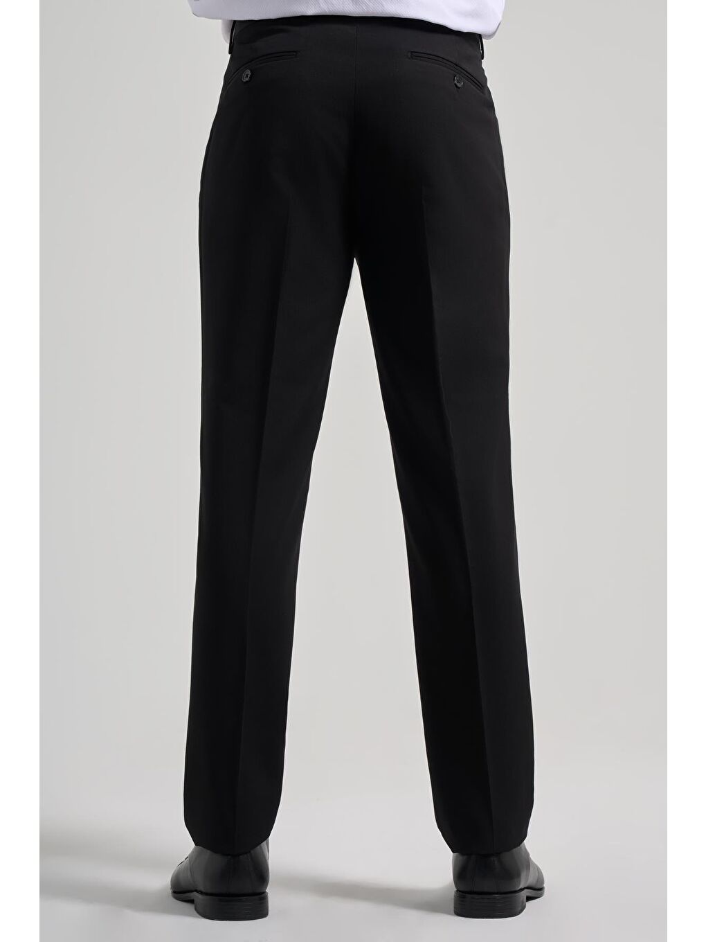 Siyah Esnek Yandan Cepli Comfort Fit Classic Pantolon 1003250159-1