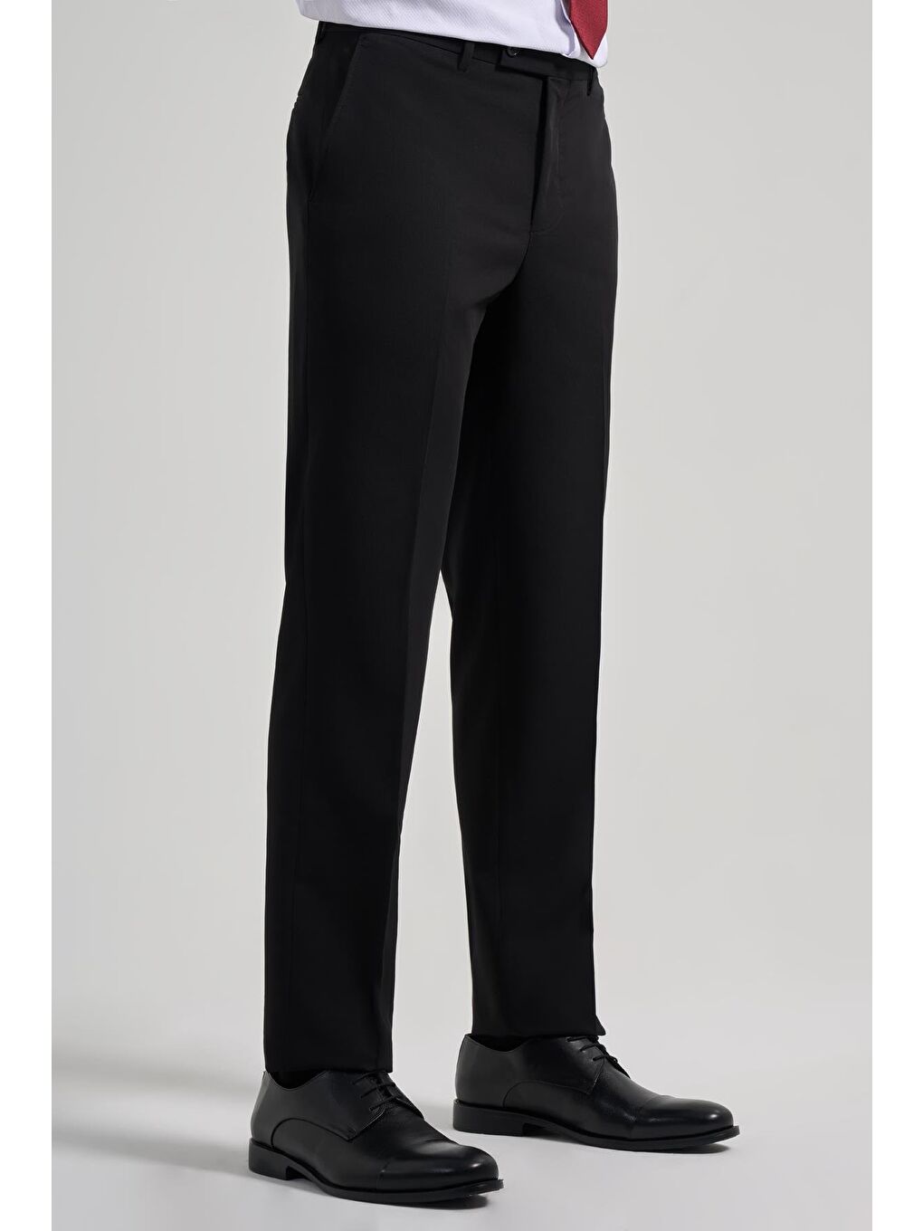 Siyah Esnek Yandan Cepli Comfort Fit Classic Pantolon 1003250159-3