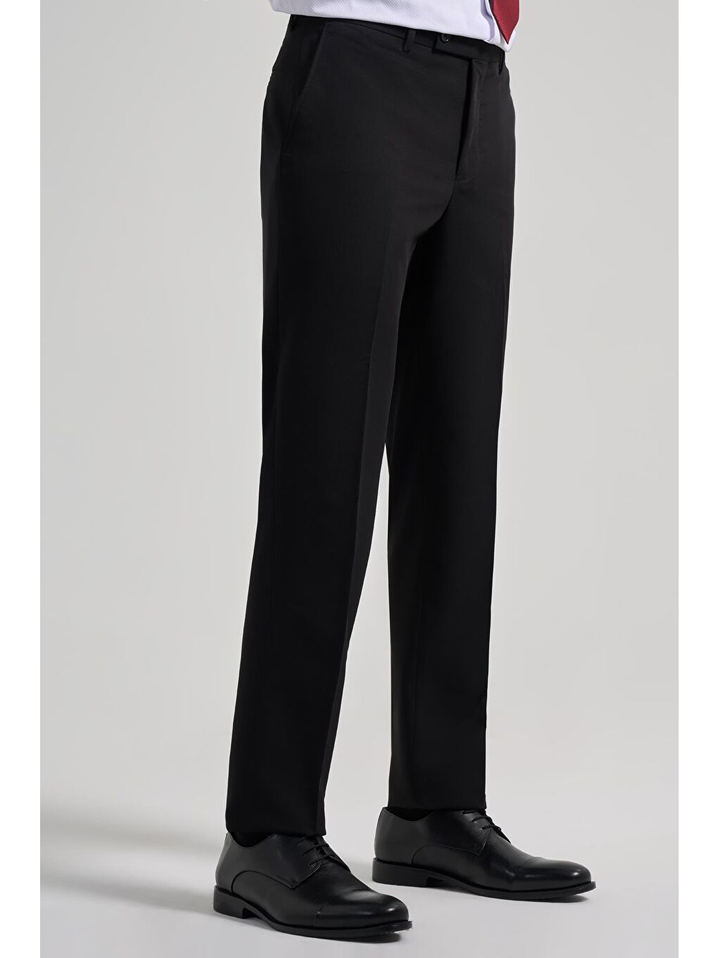 Siyah Esnek Yandan Cepli Comfort Fit Classic Pantolon 1003250159-4