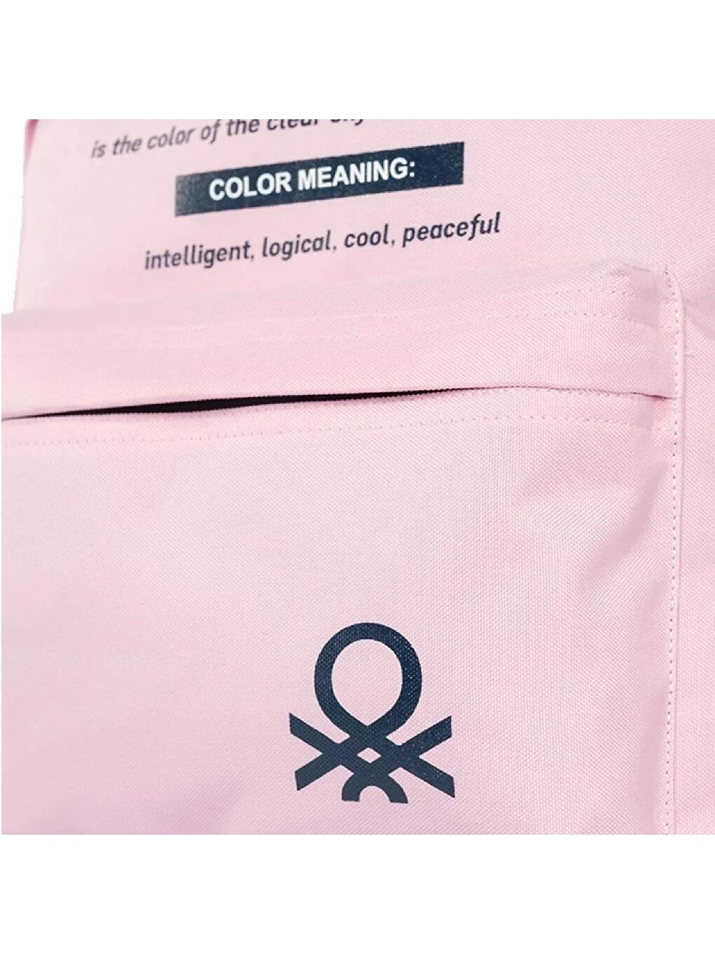 United Colors Of Benetton Pembe Bölmeli Okul Sırt Çantası 2 Bölmeli Toz Pembe - 4