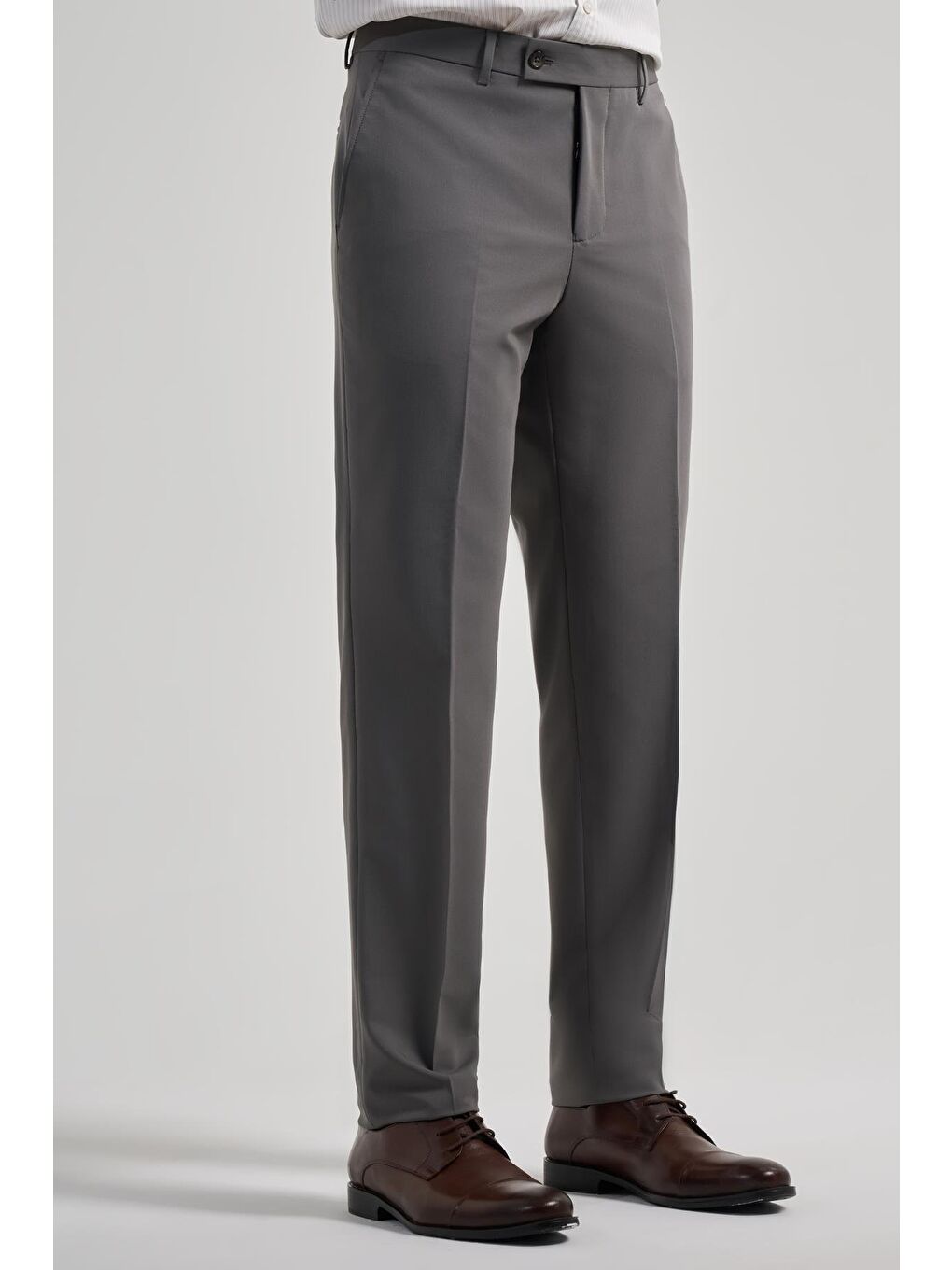 Koyu Antrasit Esnek Yandan Cepli Comfort Fit Classic Pantolon 1003250159-2