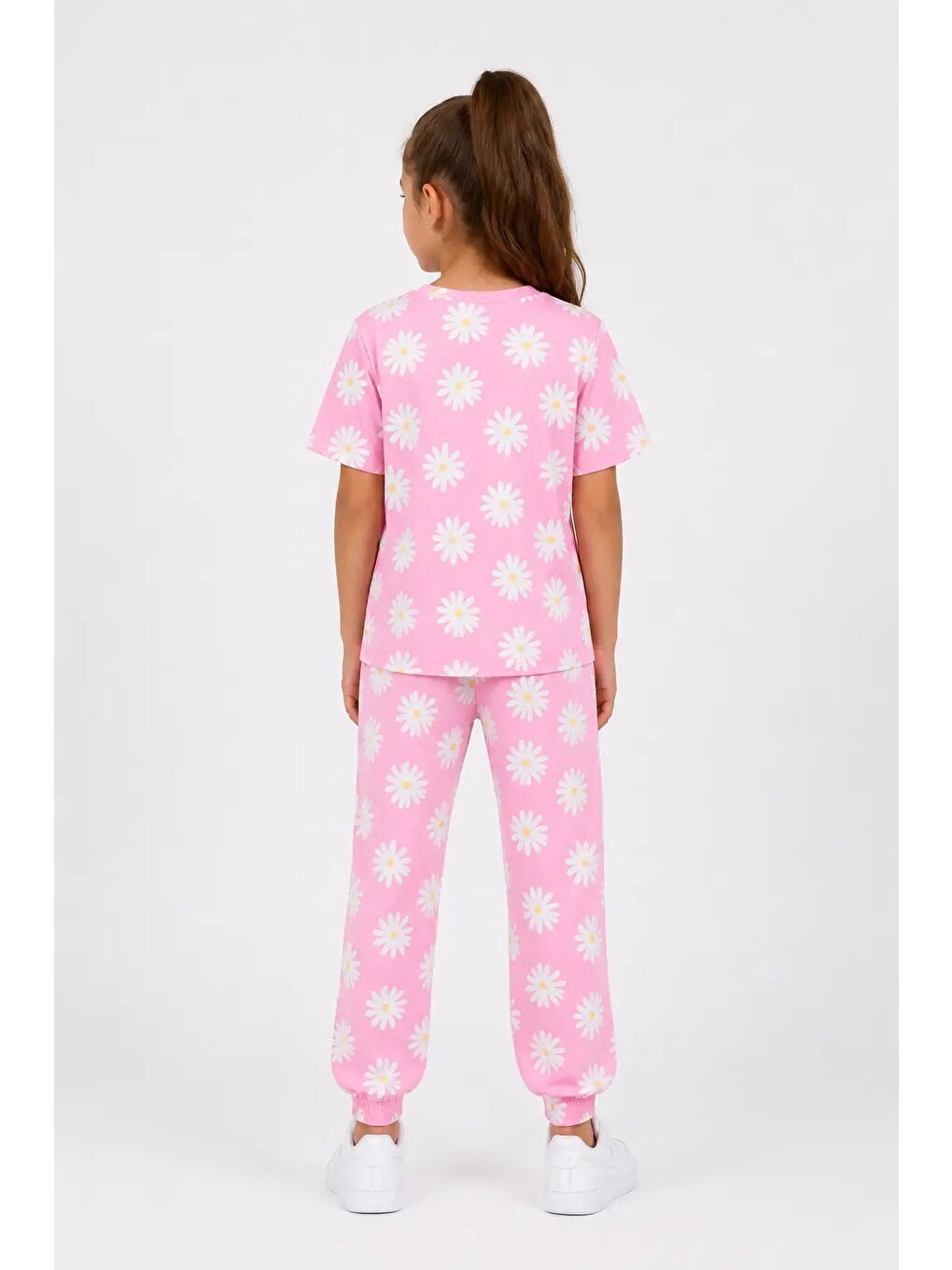 Pembe Desenli Kız Çocuk Pijama Takımı 91201-4