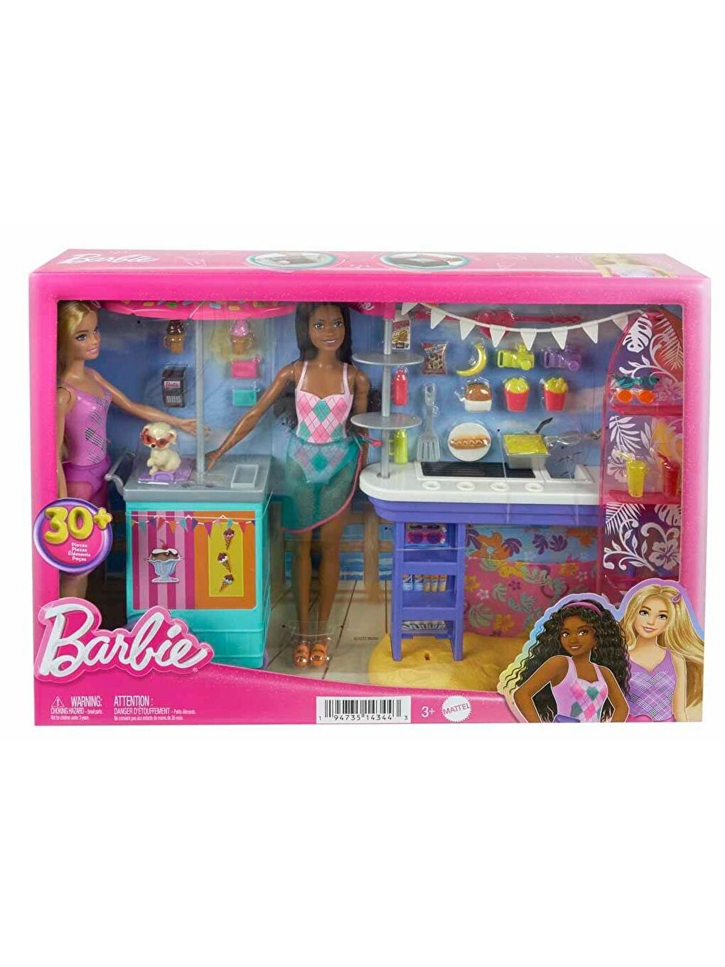 BARBIE Renksiz Brooklyn ve Malibu Bebekleri Oyun Seti HNK99 - 5