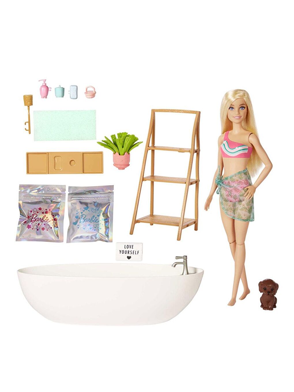 BARBIE Wellness Barbie'nin Spa Günü Oyun Seti HKT92