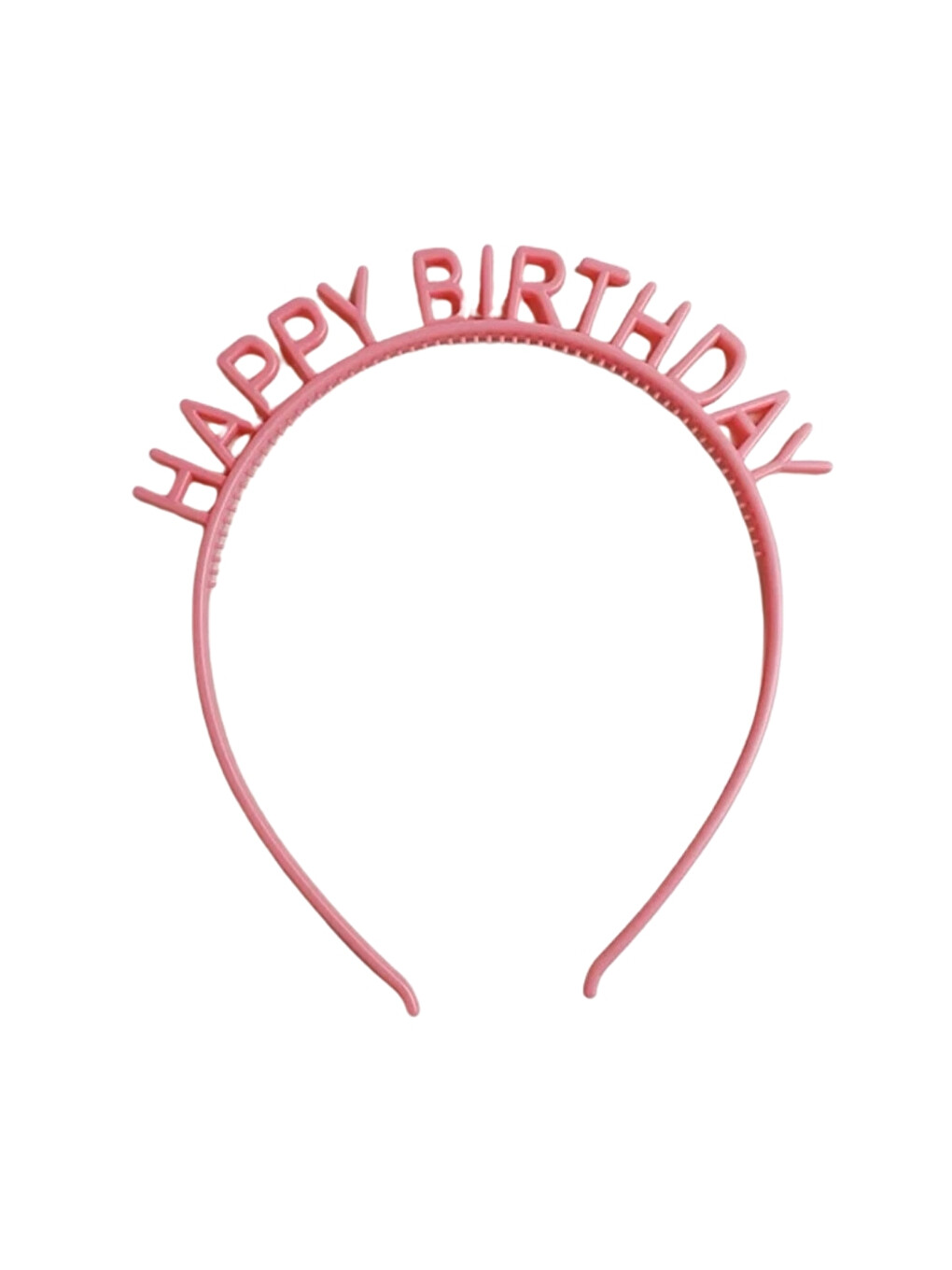 Pembe Gülkurusu Happy Birthday Yazılı Kız Çocuk Taç