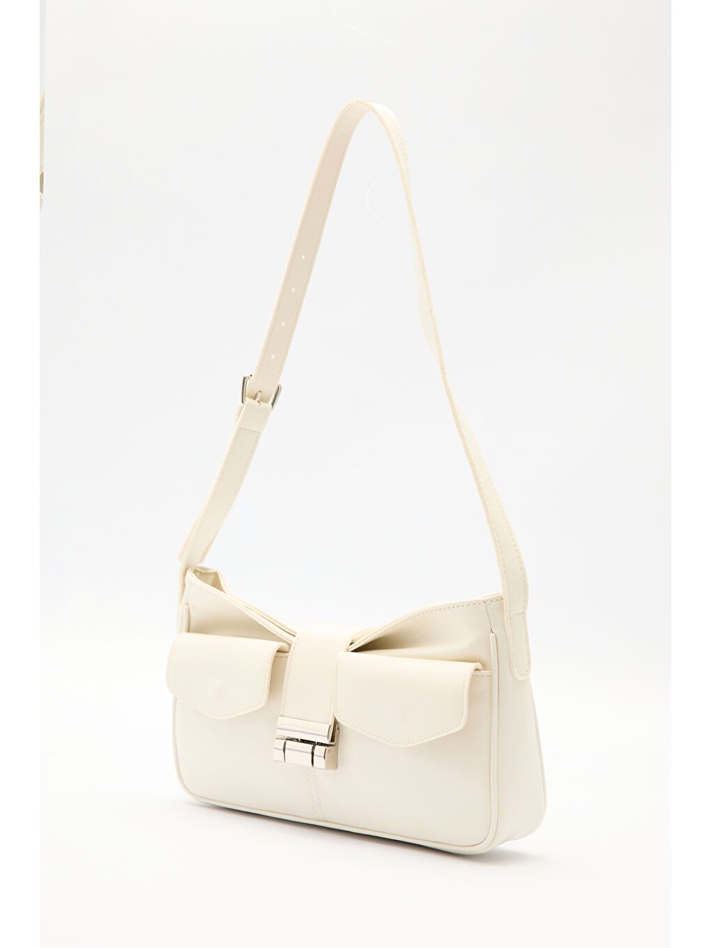 Hondae Tokalı Çanta Ekru-2