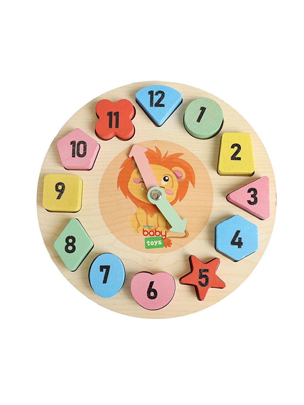 Baby Toys Karışık Montessori Ahşap Puzzle Saat