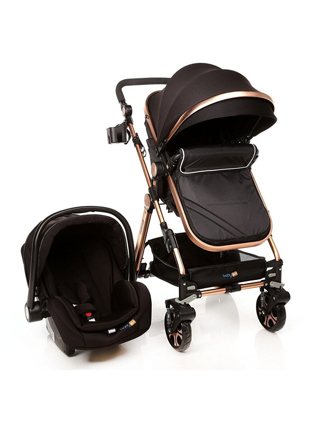 baby plus Siyah Canyon Travel Sistem Bebek Arabası V2