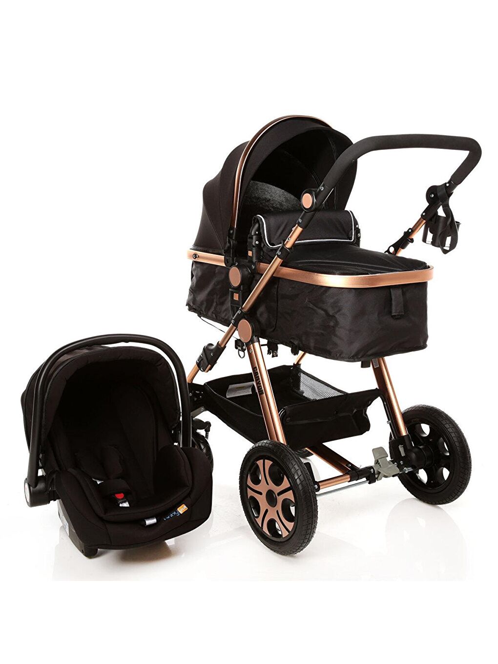 baby plus Siyah Canyon Travel Sistem Bebek Arabası V2 - 1