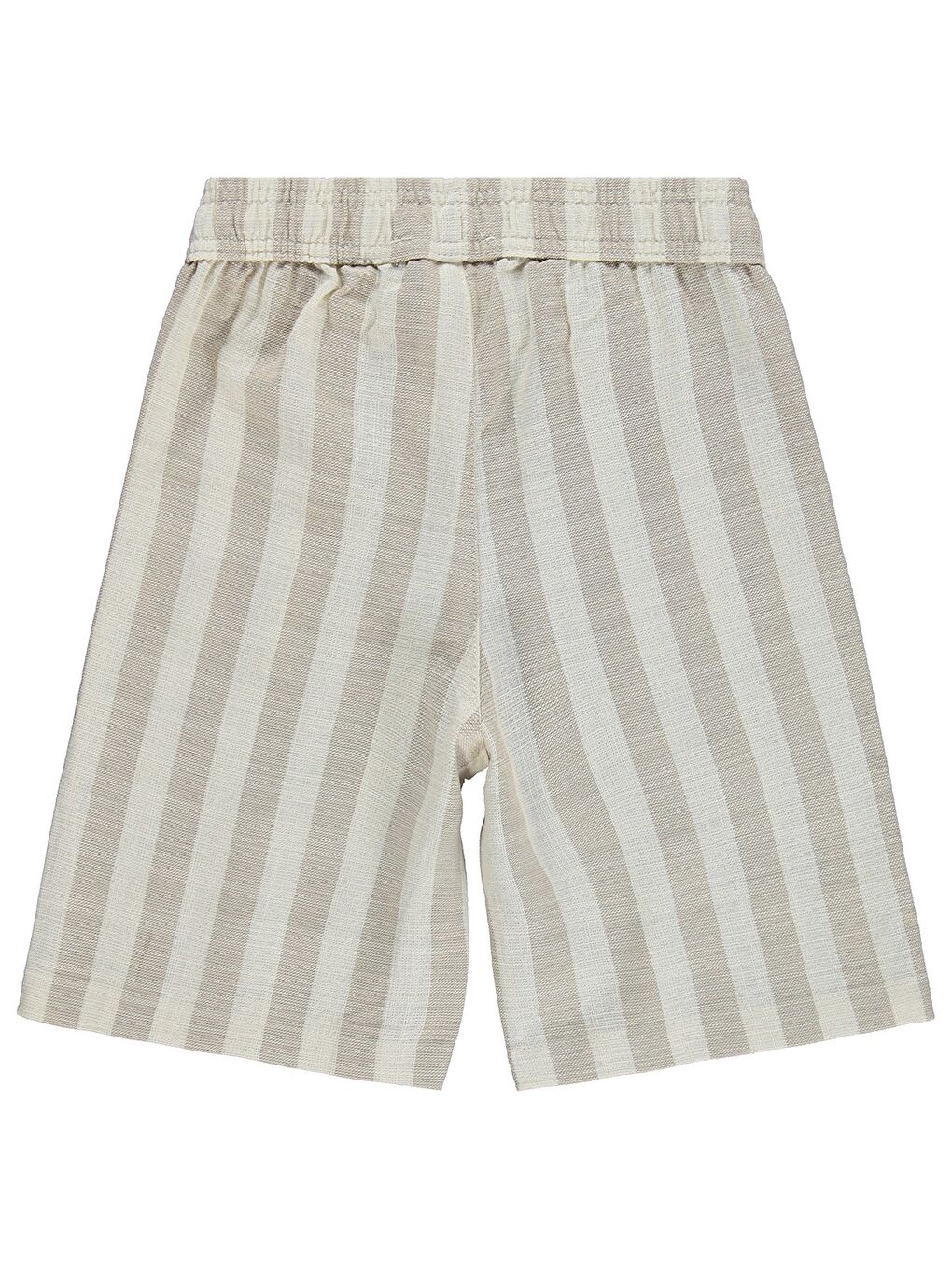 Kahverengi Boys Kendinden Çizgili 6-9 Yaş Kapri - Kahve-1