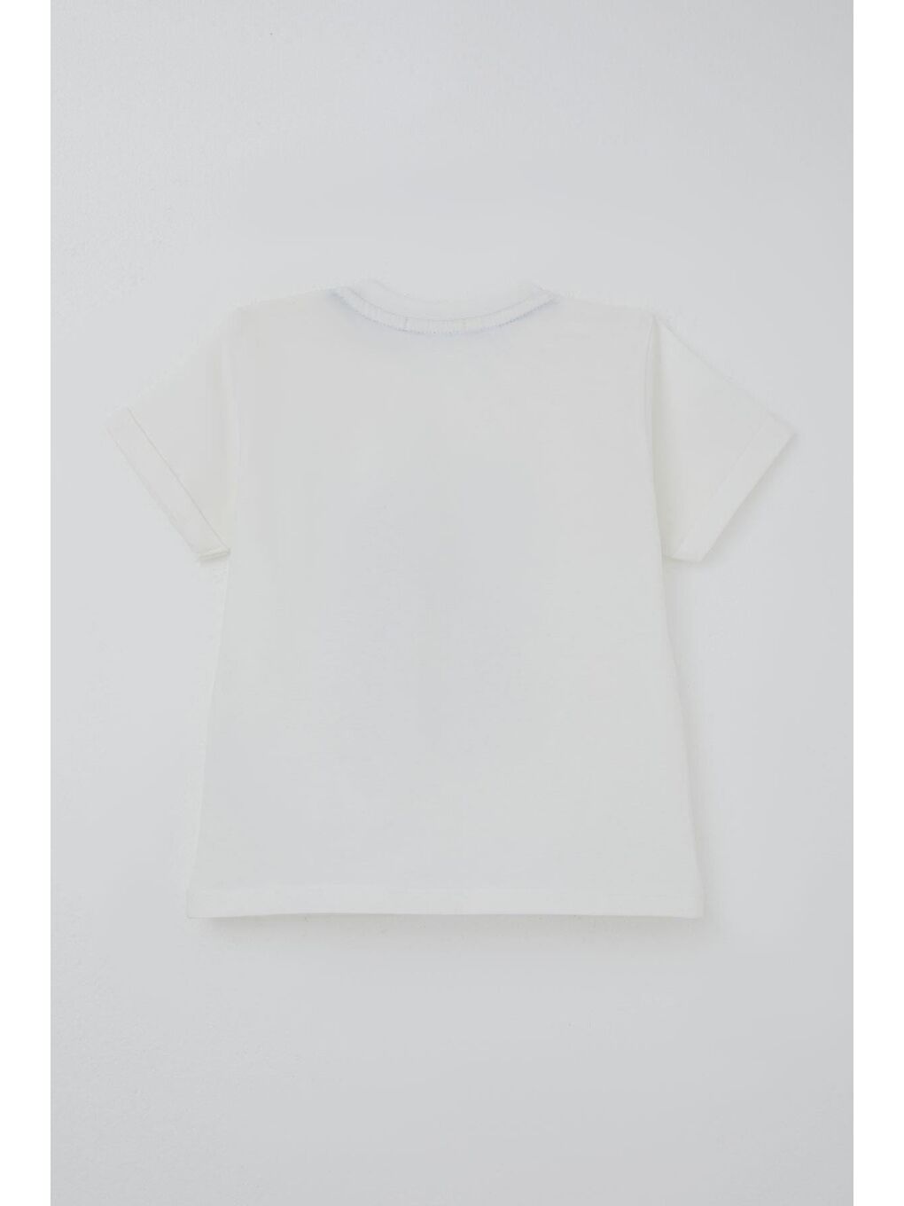 Erkek Çocuk Şortlu Takım Havalı Kaykaycı Köpek Balığı Baskılı Ekru (1-4 Yaş)-3