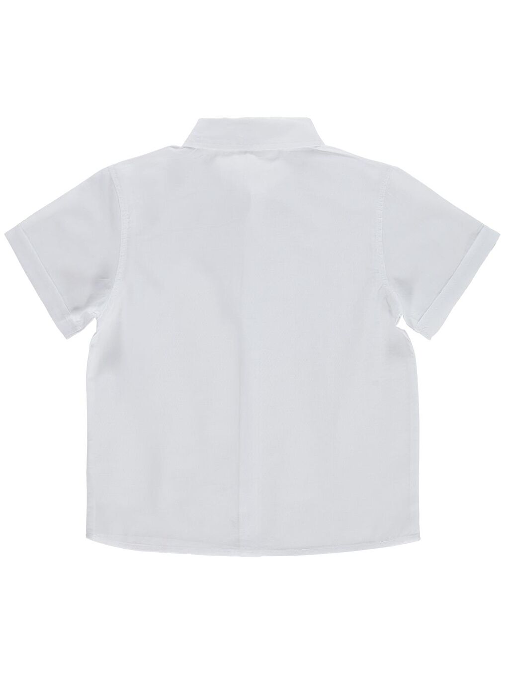 Boys Basic Kısa Kol 6-9 Yaş Gömlek - Beyaz-1