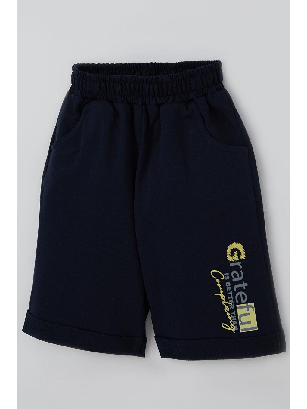 Erkek Çocuk Şortlu Takım Yazı Baskılı Fıstık Yeşili (3-7 Yaş)-6