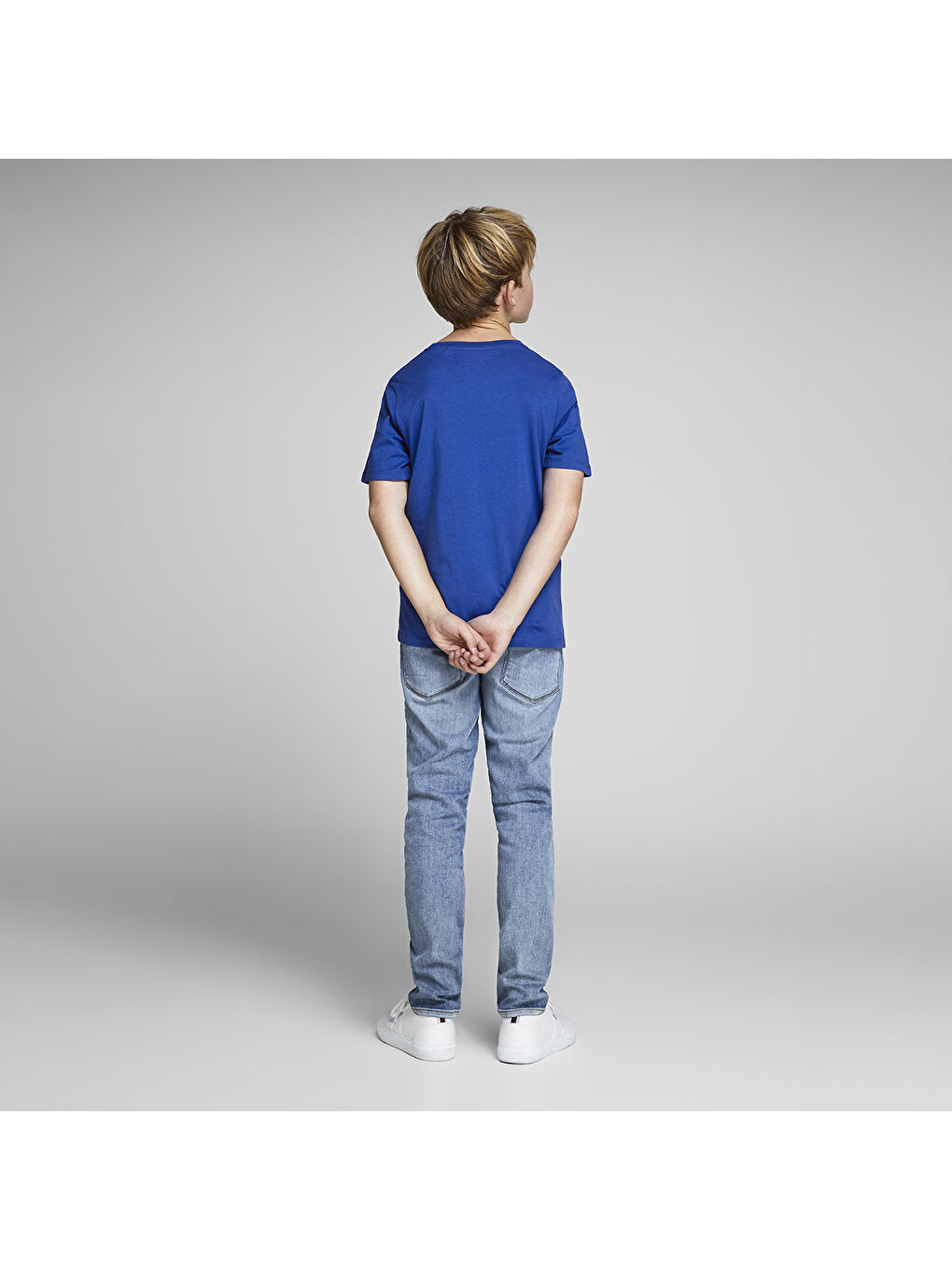Corp Logo Erkek Çocuk Mavi Tişört-1