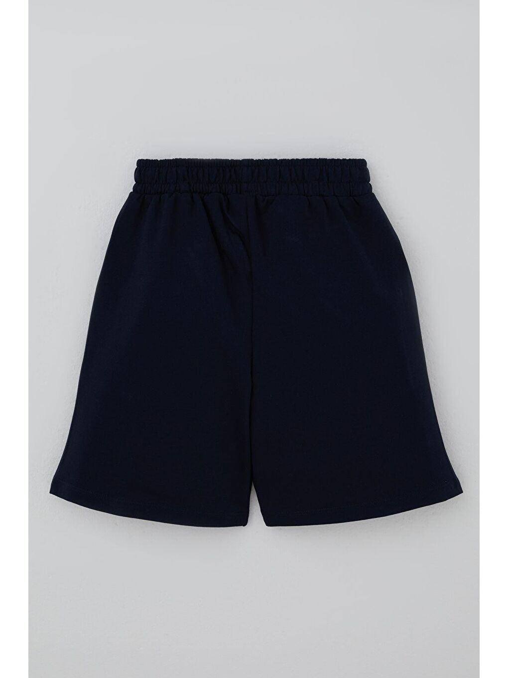 Erkek Çocuk Şortlu Takım Yazı Baskılı Bağcık Aksesuarlı Cepli Bej (8-14 Yaş)-4