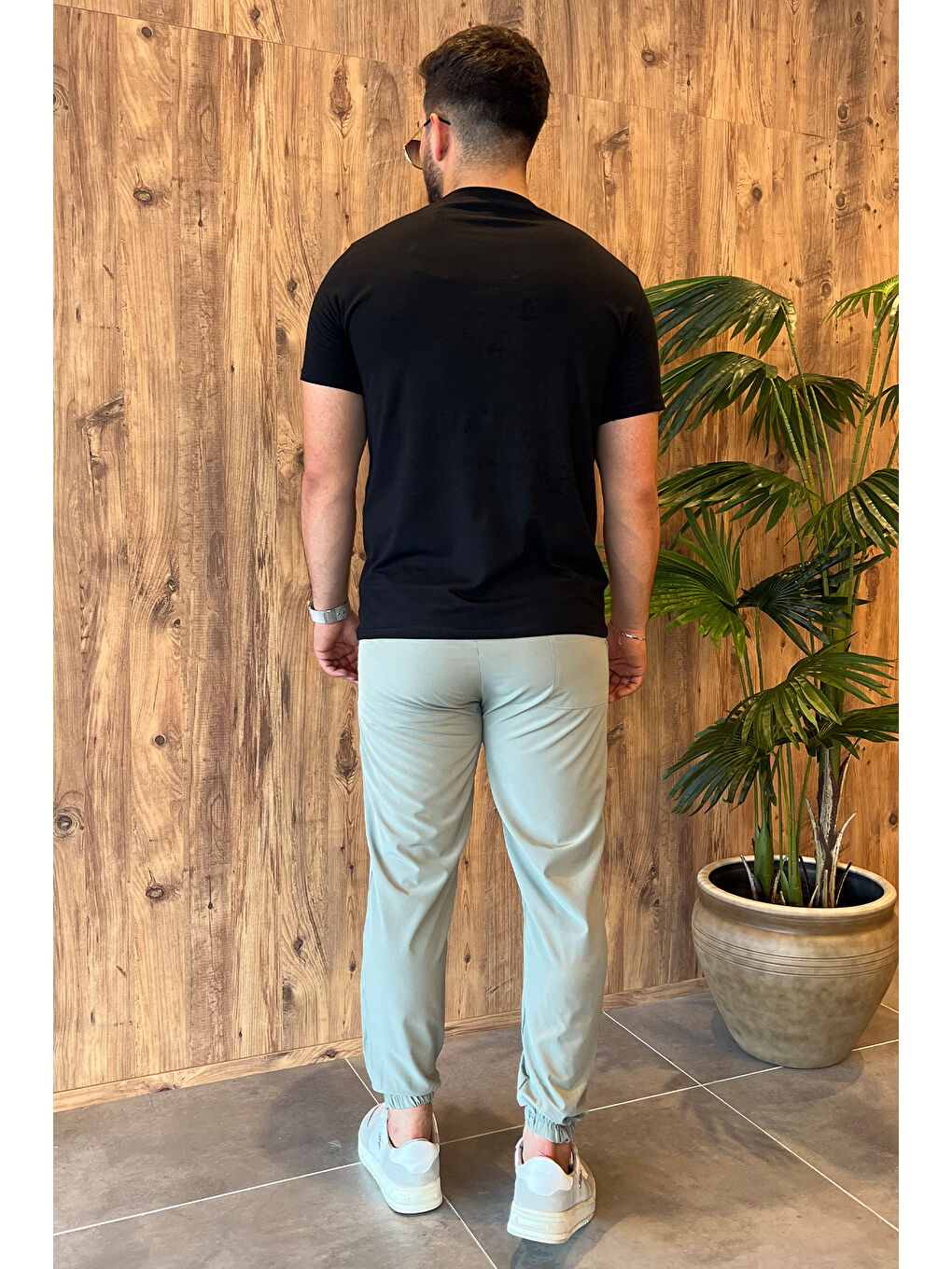 Mishar İtalia Haki Bel Ve Paça Lastikli Paraşüt Slim Fit Jogger Pantolon - 1