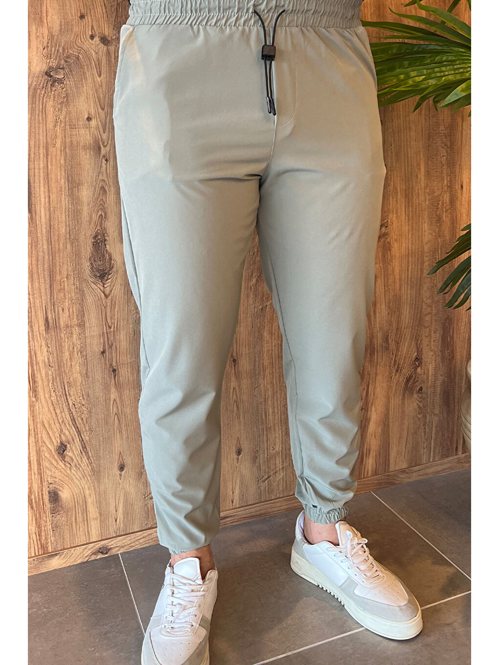 Mishar İtalia Haki Bel Ve Paça Lastikli Paraşüt Slim Fit Jogger Pantolon - 2