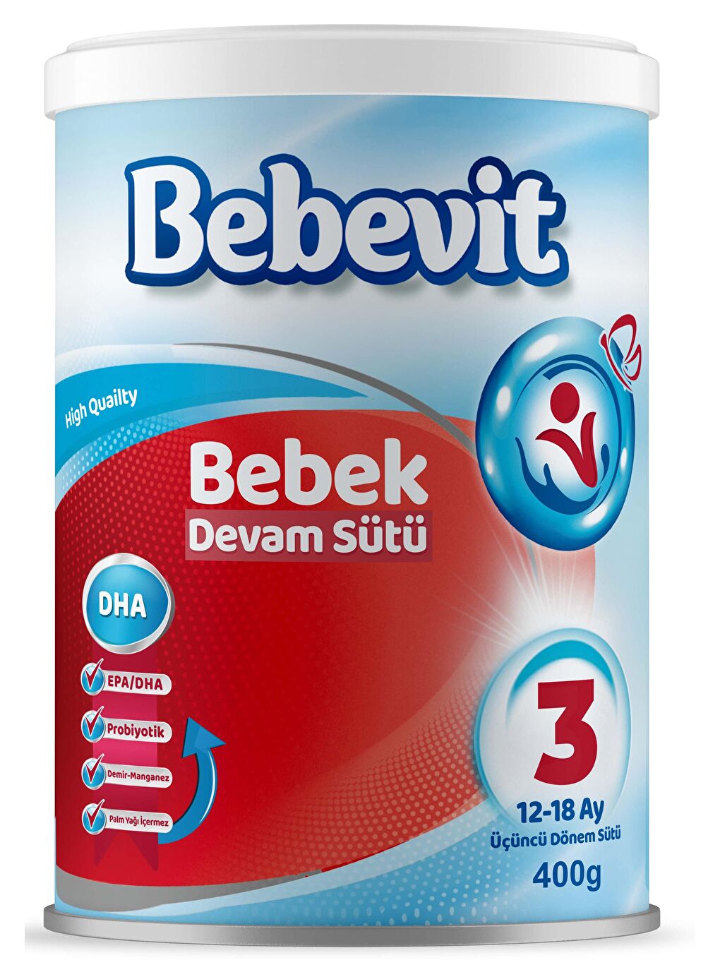 Bebevit Renksiz 3 Bebek Devam Sütü 400 gr