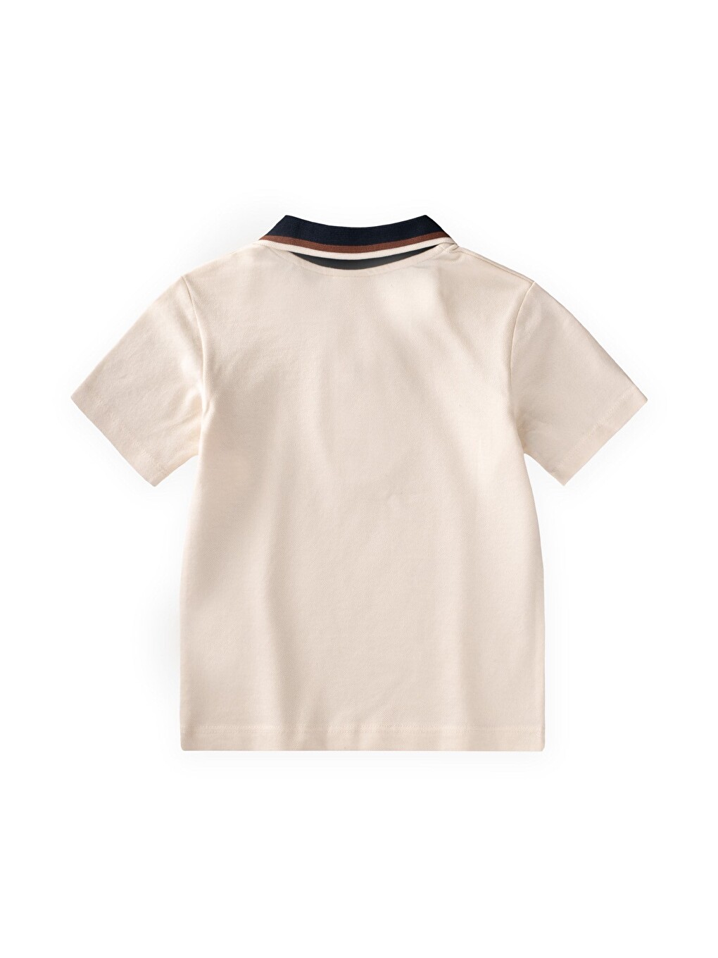 Polo Yaka T-Shirt 2-10 Yaş Ekru-1