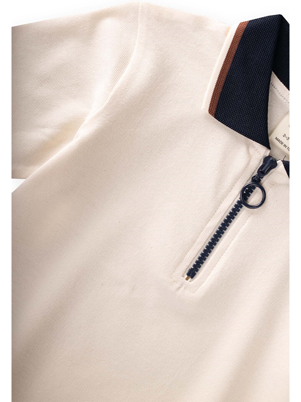 Polo Yaka T-Shirt 2-10 Yaş Ekru-2