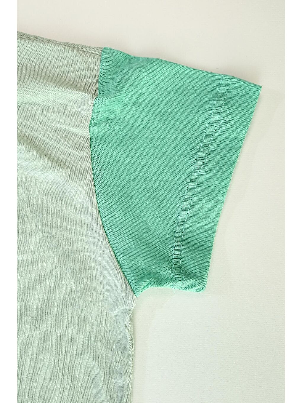 Yeşil Erkek Çocuk Little Hero Baskılı Kısa Kollu Şortlu Alt Üst Takım-5