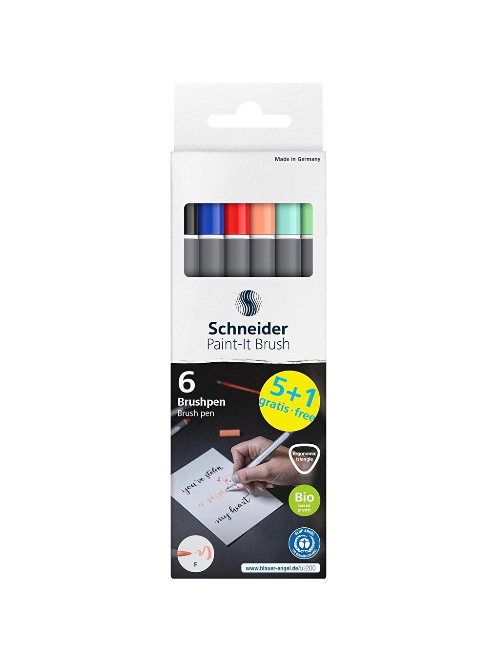 Paint-It 070 Brush Pen Pastel 6 Renk (ML07010503)