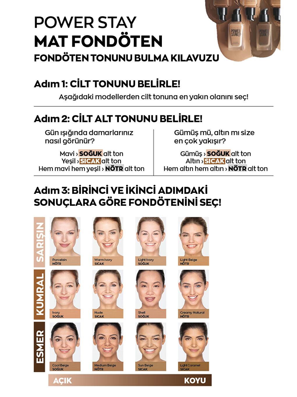 True Power Stay Mat Fondöten 30 Ml. Light Caramel-2