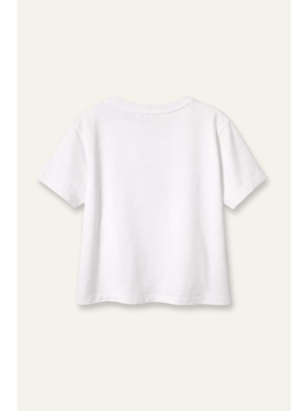 Erkek Çocuk Baskılı T-Shirt  - Ekru-1