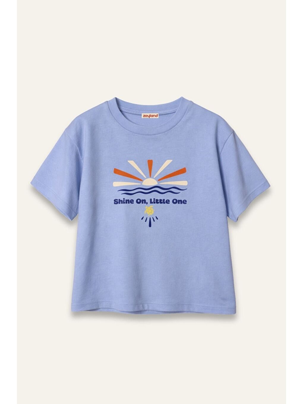 Erkek Çocuk Baskılı T-Shirt  - Mavi-2