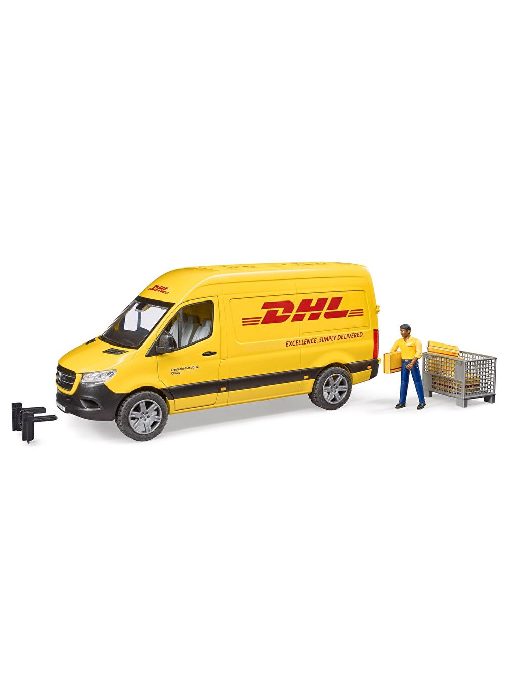 Bruder Renksiz Mb Sprinter Dhl Kamyonu ve Sürücüsü BR02671