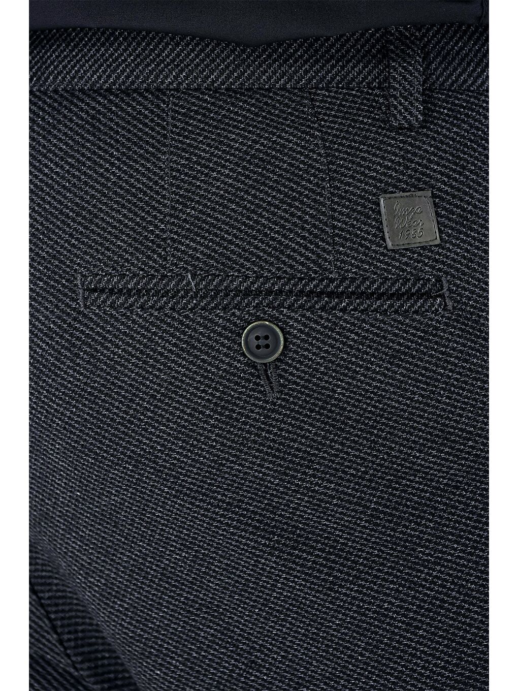 Siyah Pamuklu Yandan Cepli Casual Slim Fit Chino Pantolon 1003235119-3