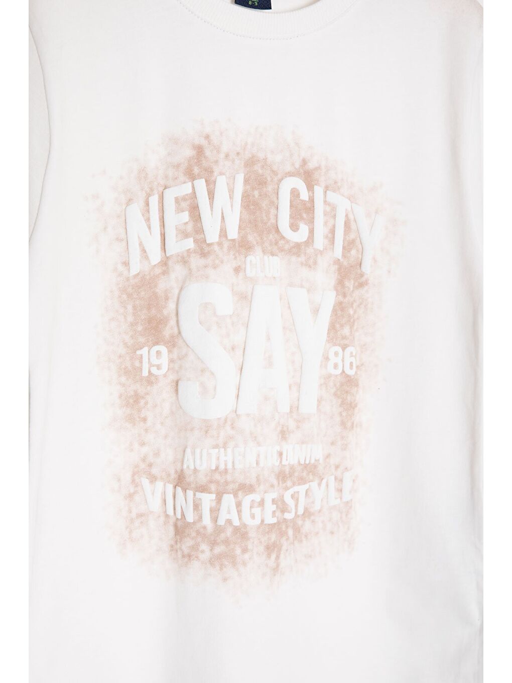 Kahverengi Kabartmalı Yazılı Tişörtlü Desenli Şortlu Erkek Çocuk 2li Takım 23816-4