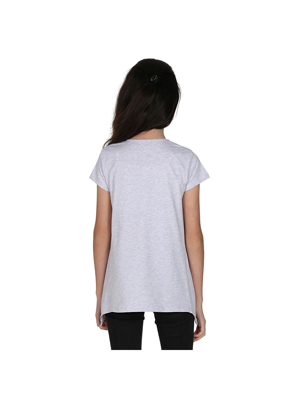 Lacivert Kız Çocuk Parfüm Nakışlı T-Shirt-1