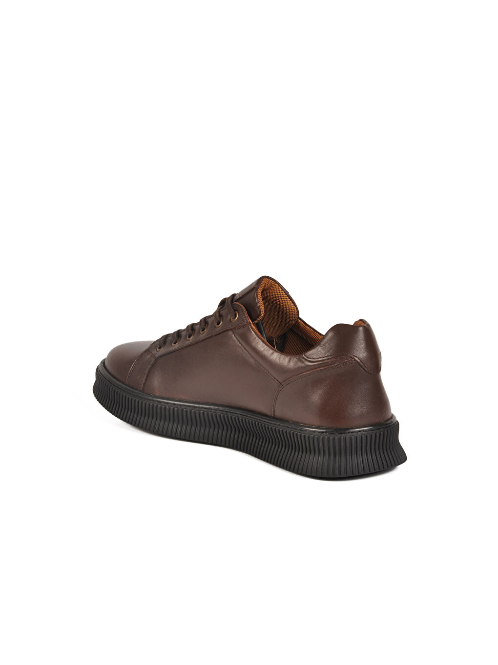 Kahverengi Kahve Hakiki Deri Büyük Numara Erkek Casual Ayakkabı 2516 M-3