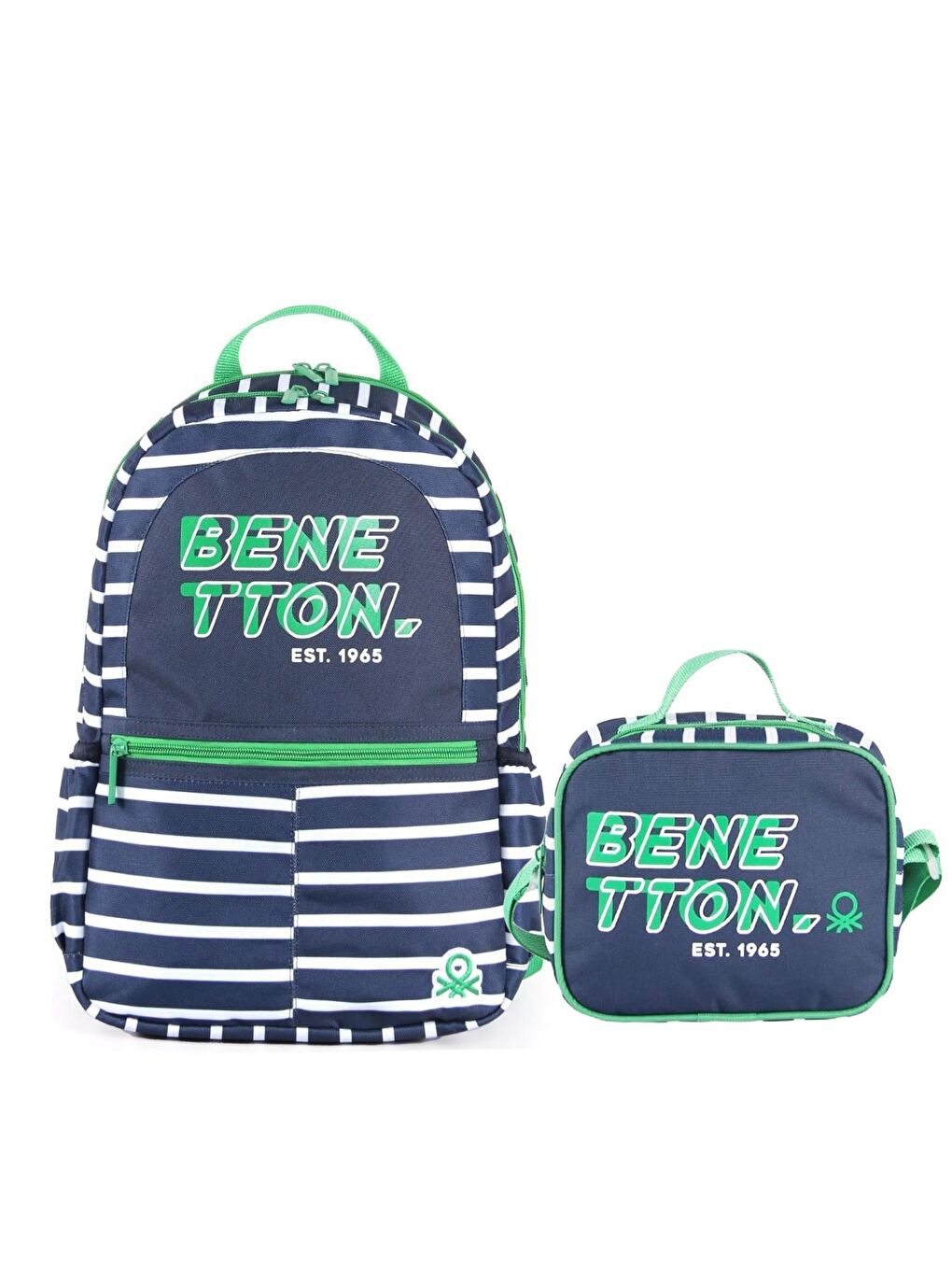 Laptop Bölmeli Okul Sırt Çantası 3 Bölmeli+Beslenme Çantası