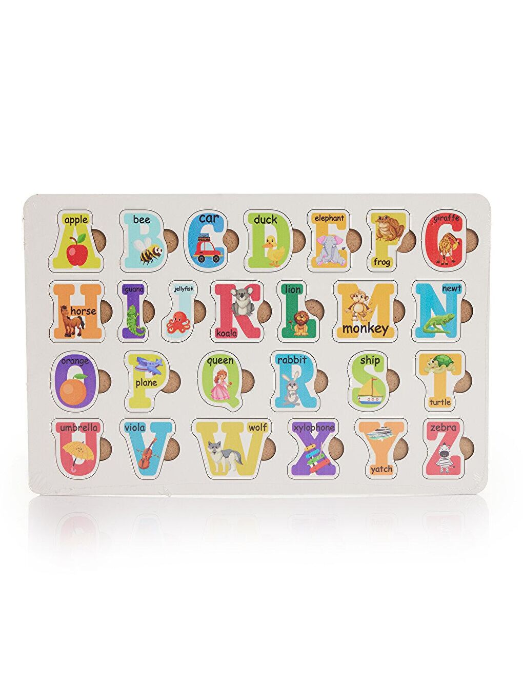 Baby Toys Karışık Montessori Ahşap Harf Puzzle