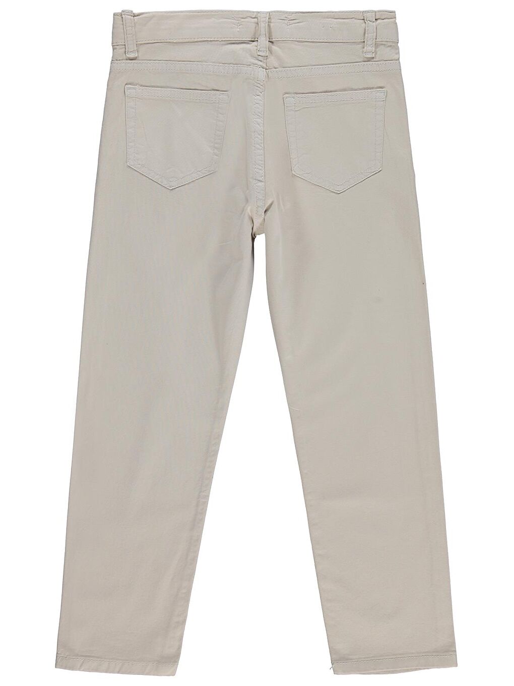 Bej Boys Erkek Çocuk 5 Cep Basic 10-13 Yaş Pantolon - Koyu Taş Rengi-1